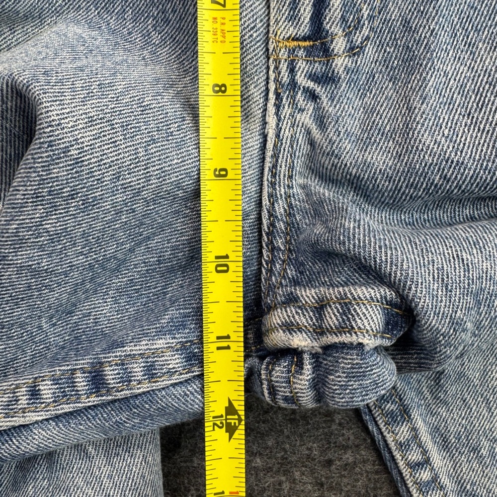 Riders by Lee Jeans Mens 36x29 Blue Distressed Straight Leg Denim‎ Y2K Fit 34x29 - Picture 10 of 12